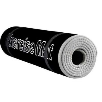 Mata do ćwiczeń 180 x 60 cm Allright czarno-szara