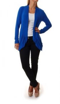 Kardigan drapowana kieszenie