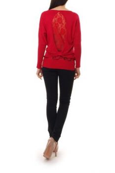-30% SALE Sweter koronkowe plecy