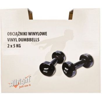 Zestaw hantli winylowych Allright 2x5 kg FIZHW10