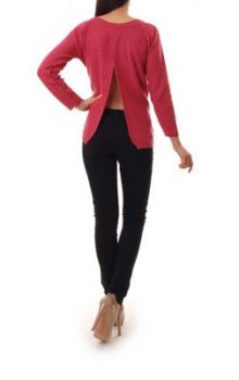 -20% SALE Sweter oversize rozciącie na plecach