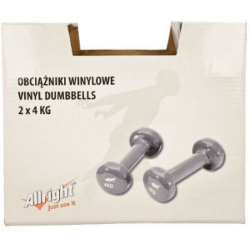 Zestaw hantli winylowych Allright 2x4 kg FIZHW8