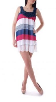 -50% SALE  Sukienka soczyste pasy