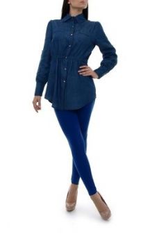 -30% SALE  Koszula długa jeansowa