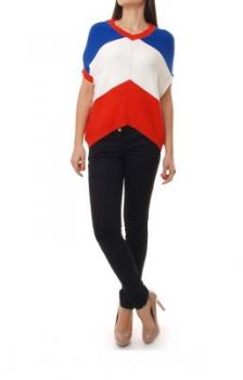 SUPER SALE Sweter trójkolorowy