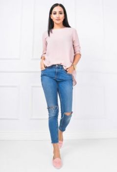 Koszulowa bluzka asymetryczna oversize