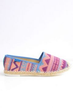 Espadryle wzorzyste płócienne
