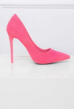 Szpilki faux suede
