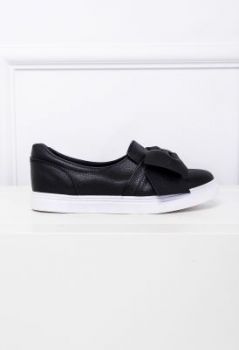 Slip-on kokarda biała podeszwa