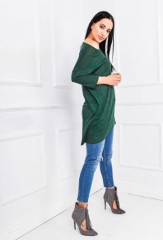 Tunika oversize dzwonek melanżowa dzianina