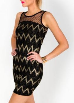 Sukienka błyszczące wzory