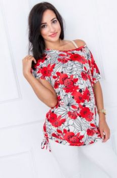 -20% SALE Bluzka w kwiaty