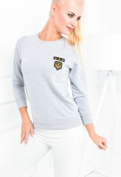 Bluza ze ściągaczami militarne naszywki