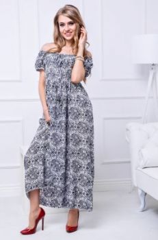 -40% SALE Bawełniana sukienka maxi
