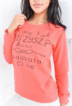 -30% SALE Bluzka nadruk \"co się tak patrzysz\"
