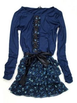 -80% SALE  Sukienka z falbankami