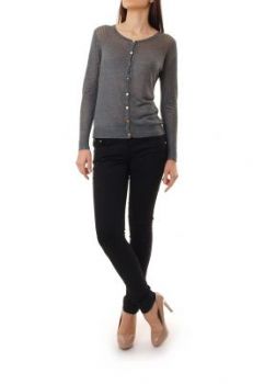 -20% SALE Ażurowy sweter złote guziki