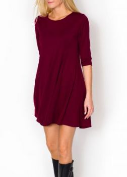Trapezowa sukienka styl swing