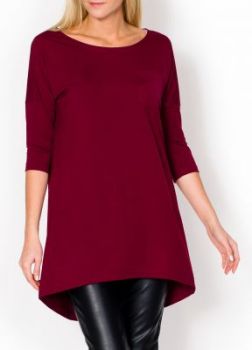 Luźna tunika oversize kieszonka