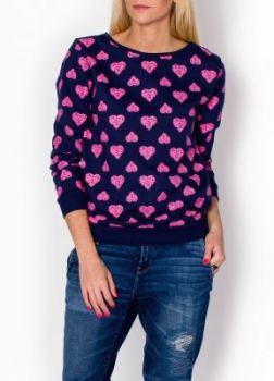 Bluza print w serca