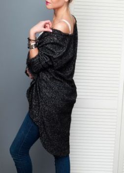 Kardigan narzutka boucle oversize