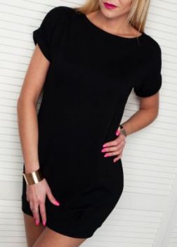 Tunika bombka, krótki rękaw