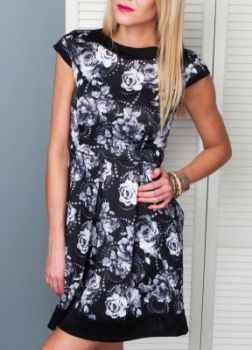 -20% SALE Kobieca sukienka w kwiaty