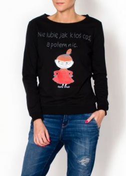 Bluza Mała Mi napis czarna