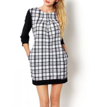 Sukienka kratka zakładki