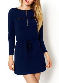 Sukienka dresowa ściągacz