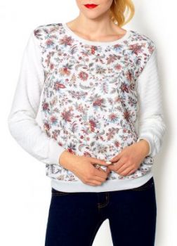 Bluza pikowana floral