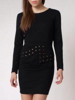 -20% SALE Taliowana sukienka mini baskinka