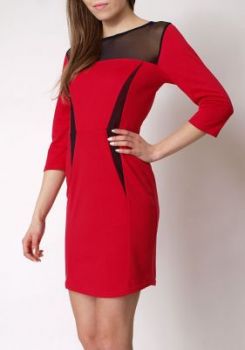 -40% SALE Modna sukienka z siateczką kolory