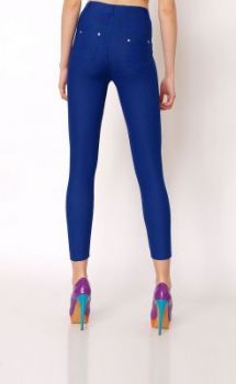 Legginsy wysoki stan spodnie imitujące jeans
