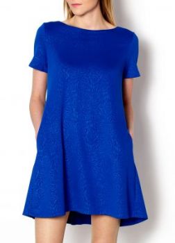 -30% SALE CZARNY, BIAŁY Elegancka sukienka plisy z tyłu