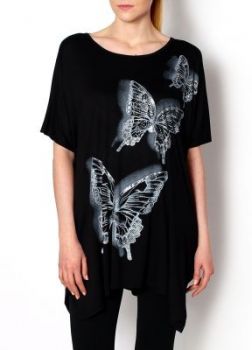 Tunika oversize motyl