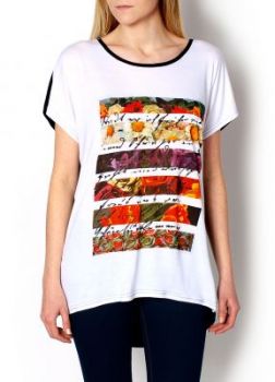 -35% SALE Bluzka z kolorowym nadrukiem