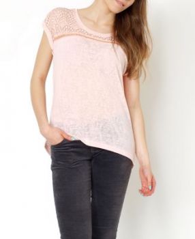 -20% SALE Modna ażurowa bluzka ramiona tunika