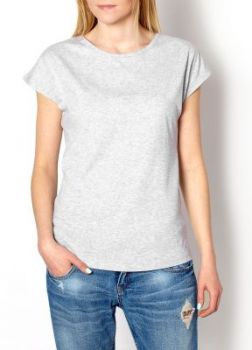 Gładki klasyczny t-shirt