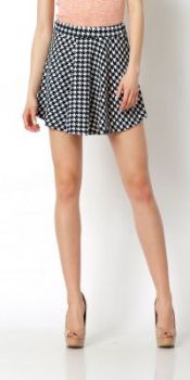 SUPER SALE Spódnica rozkloszowana pepitka