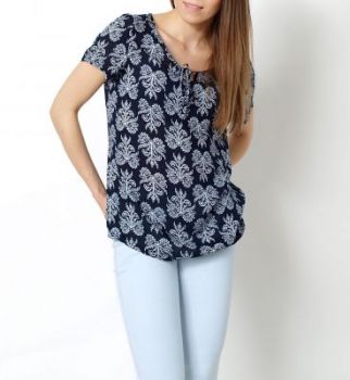-30% SALE Vintage lekka bluzka retro wzory