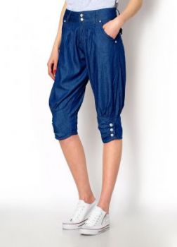 -20% SALE Luźne rybaczki - jeans
