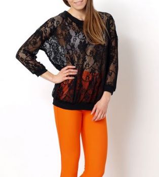 -20% SALE Lekka ażurowa bluzka kwiaty lato