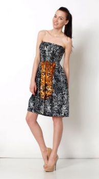 SUPER SALE Print sukienka tygrys panterka