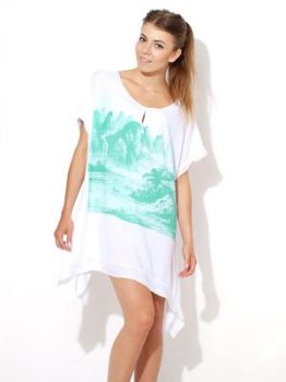 -20% SALE Zwiewna luźna tunika print