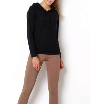 Bluza pikowana z kapturem