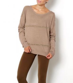 -45% SALE Sweter złote łańcuszki