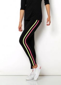 Sportowe legginsy fitness paski