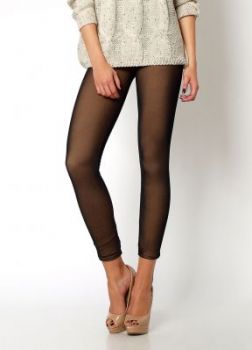 Koronkowe ocieplane legginsy