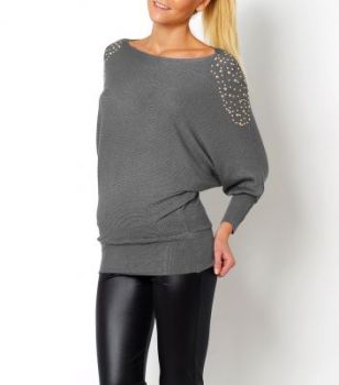 Sweter oversize nietoperz dżety